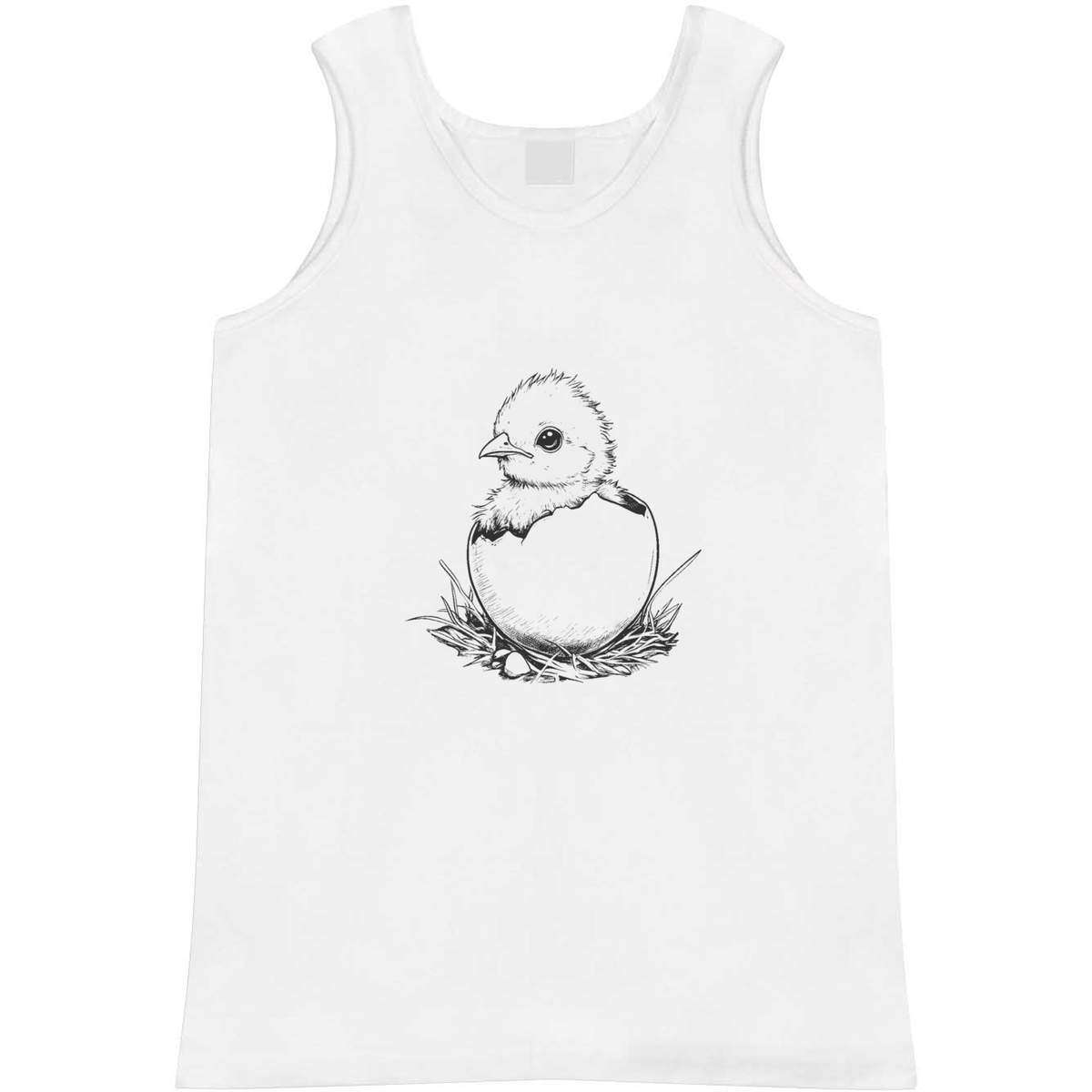 Large 'Baby Chick Coming Out of Egg' Adult Vest / Tank Top (AV00148205)