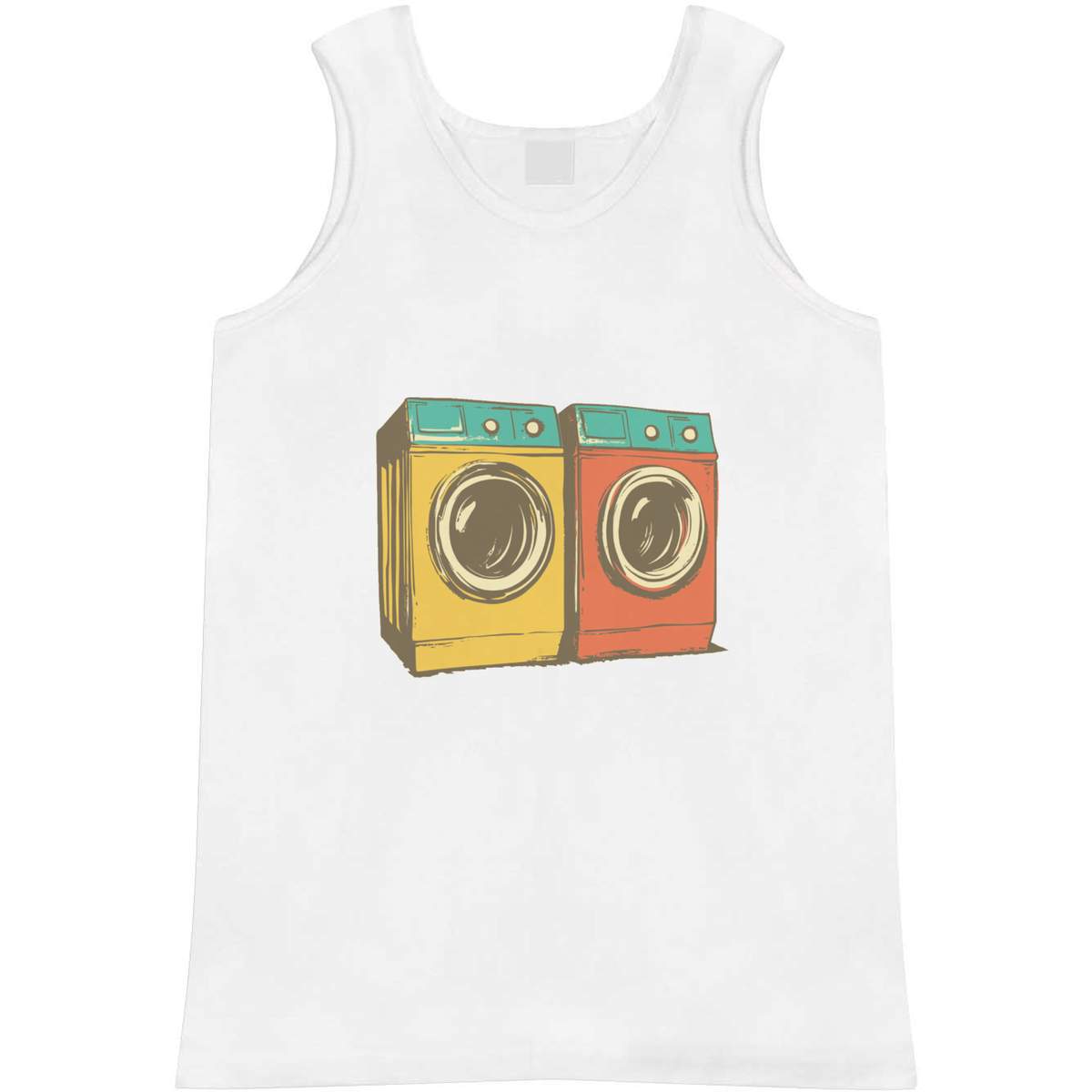 Large 'Two Washing Machines' Adult Vest / Tank Top (AV00148213)