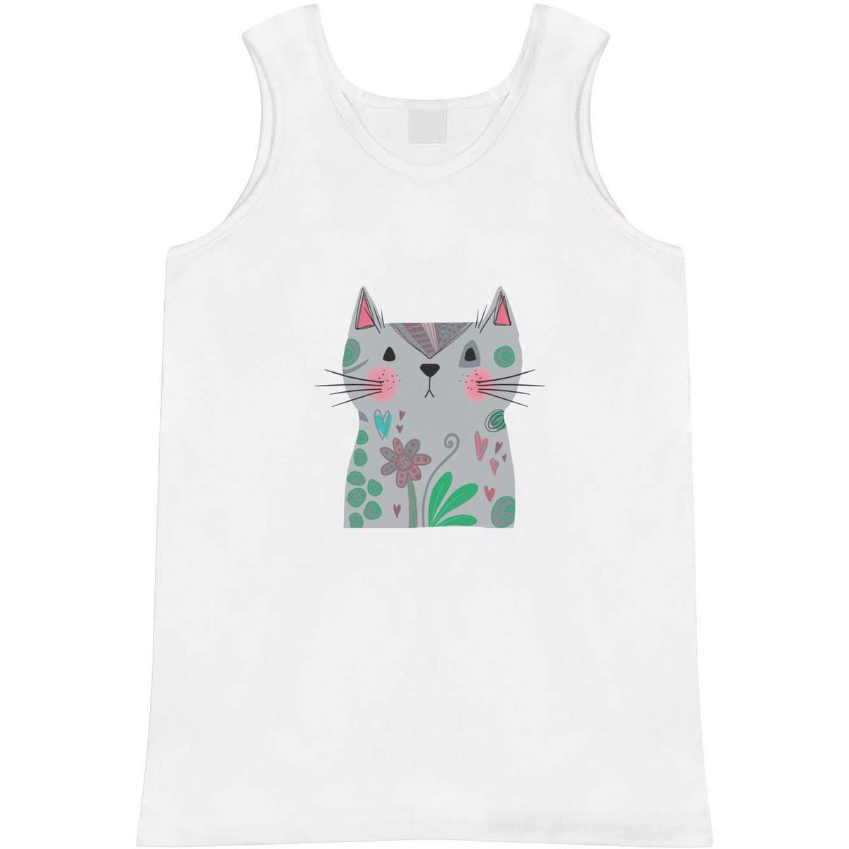 Large 'Funky Cat' Adult Vest / Tank Top (AV00149081)