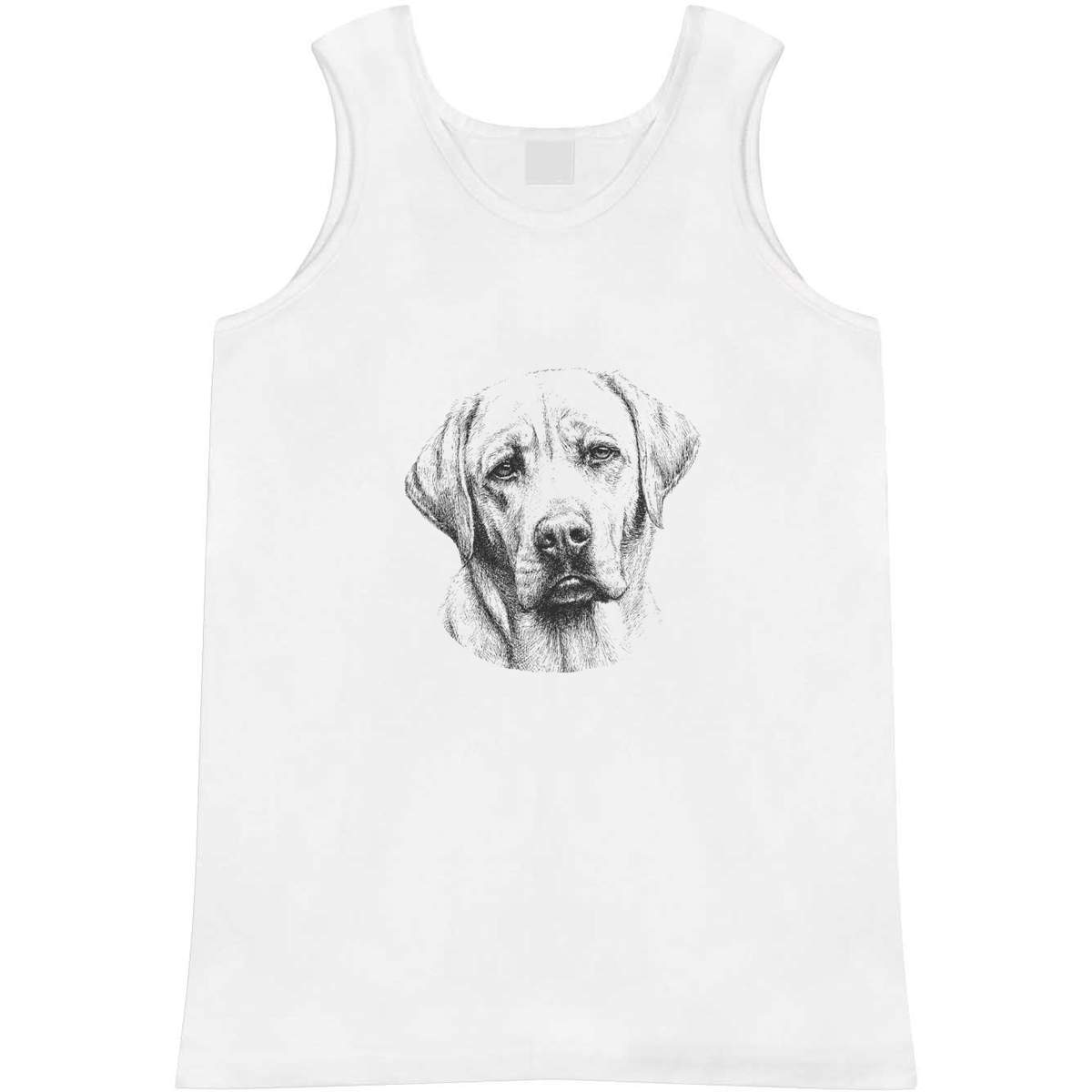 Large 'Labrador Retriever Dog Portrait' Adult Vest / Tank Top (AV00160829)