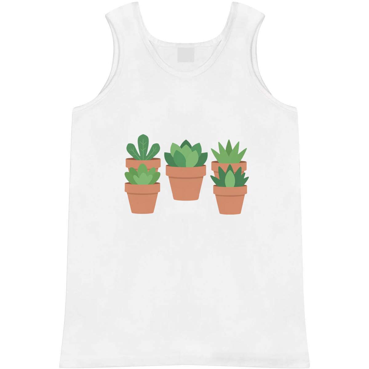 Large 'Potted Succulents' Adult Vest / Tank Top (AV00178285)