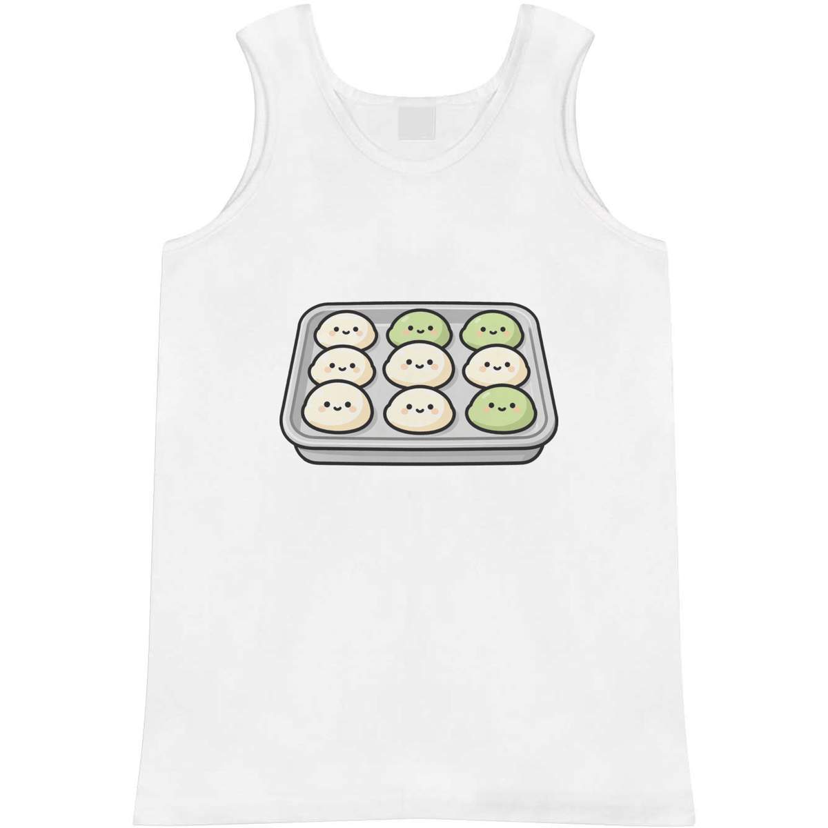 Large 'Baking Tray with Smiling Buns' Adult Vest / Tank Top (AV00178373)