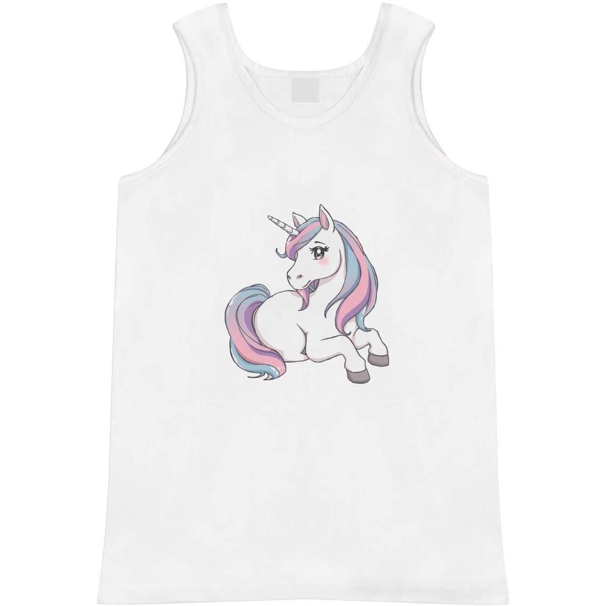 Large 'Pastel Unicorn' Adult Vest / Tank Top (AV00185405)