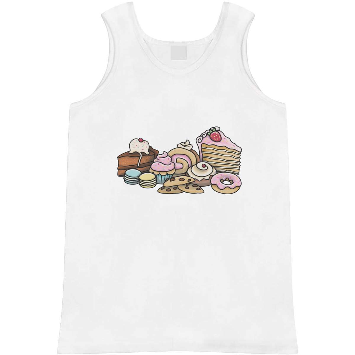 Medium 'Cakes' Adult Vest / Tank Top (AV00015302)