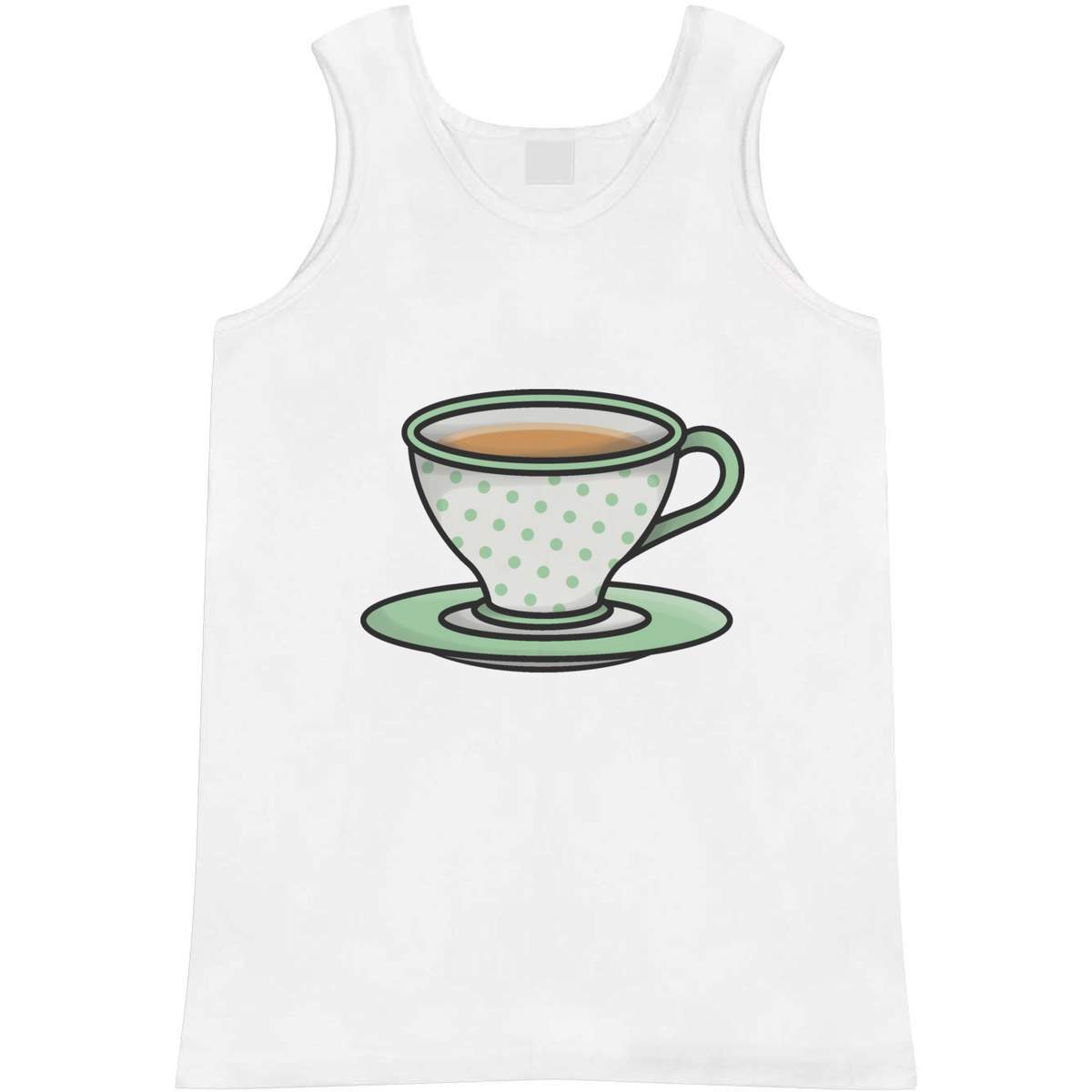 Medium 'Cup Of Tea' Adult Vest / Tank Top (AV00015502)