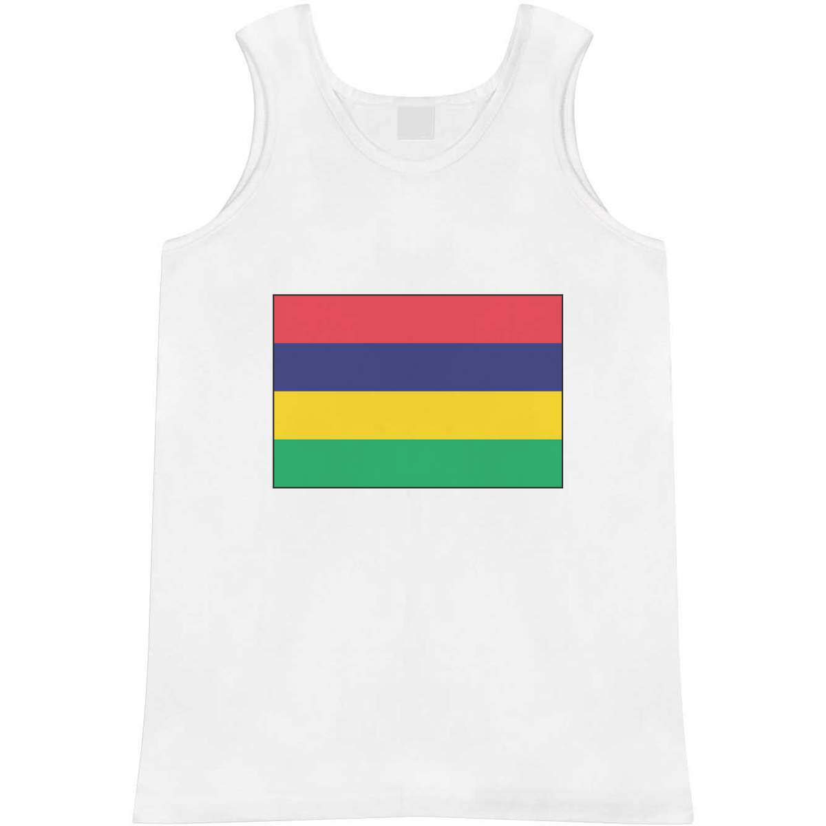 Medium 'Mauritius Flag' Adult Vest / Tank Top (AV00016654)