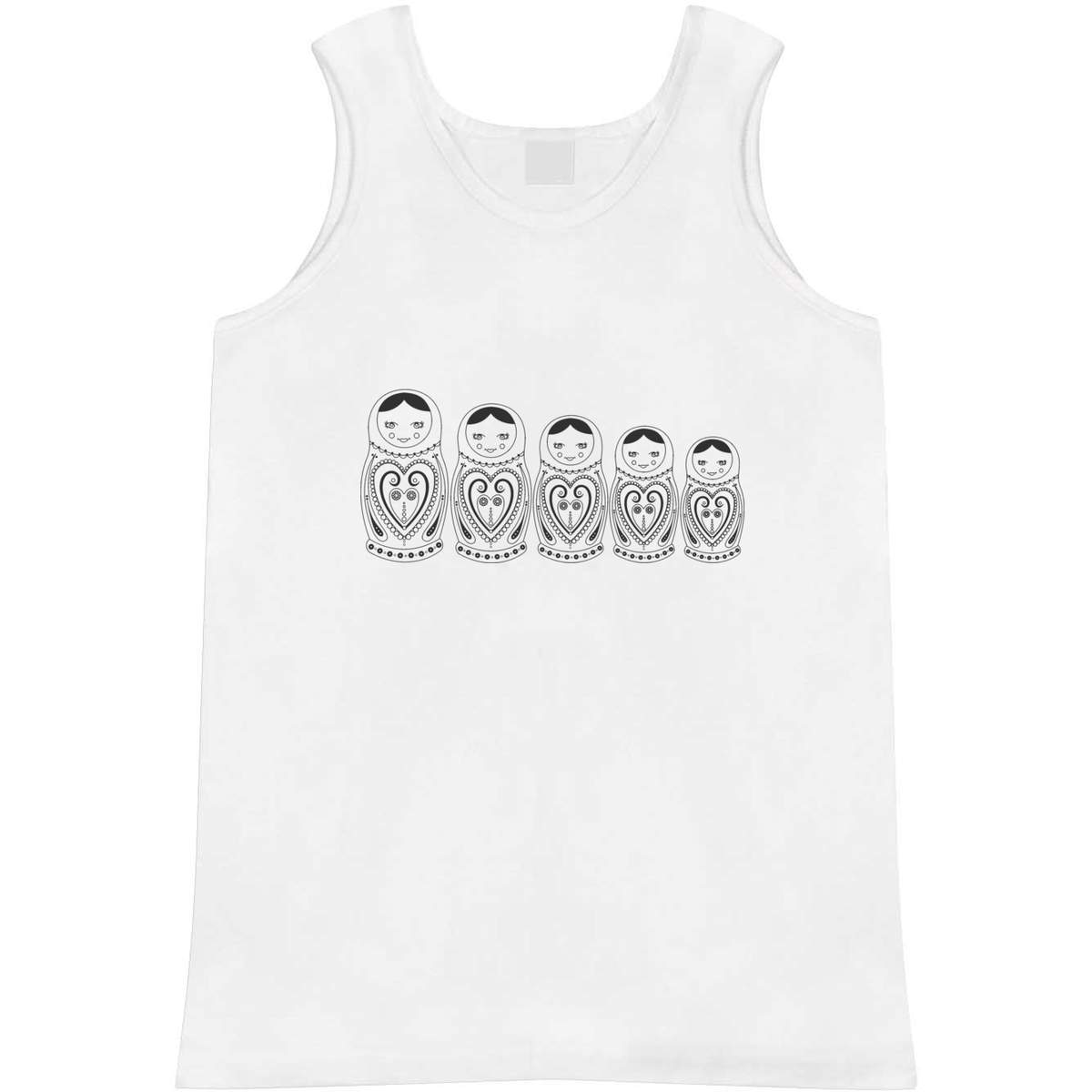 Medium 'Matryoshka Dolls' Adult Vest / Tank Top (AV00018098)