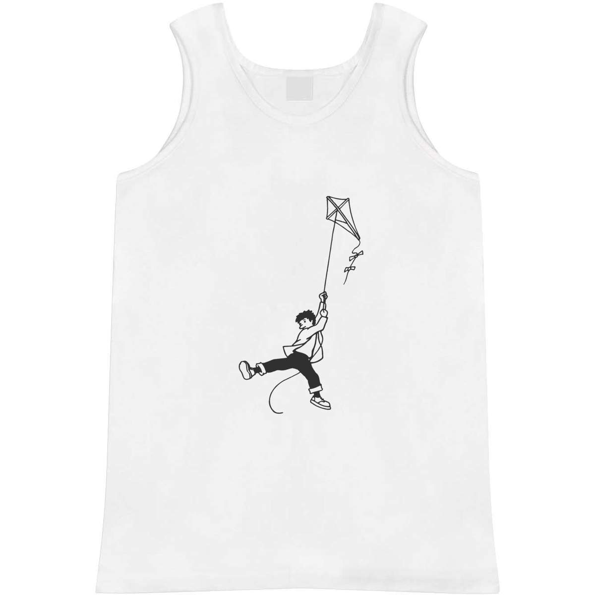 Medium 'Boy With Kite' Adult Vest / Tank Top (AV00019814)