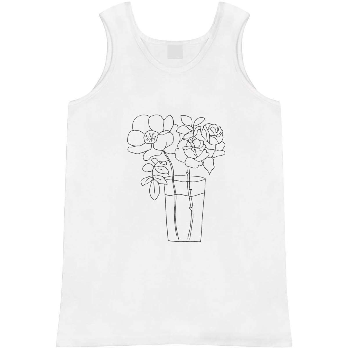 Medium 'Flowers In Vase' Adult Vest / Tank Top (AV00027306)