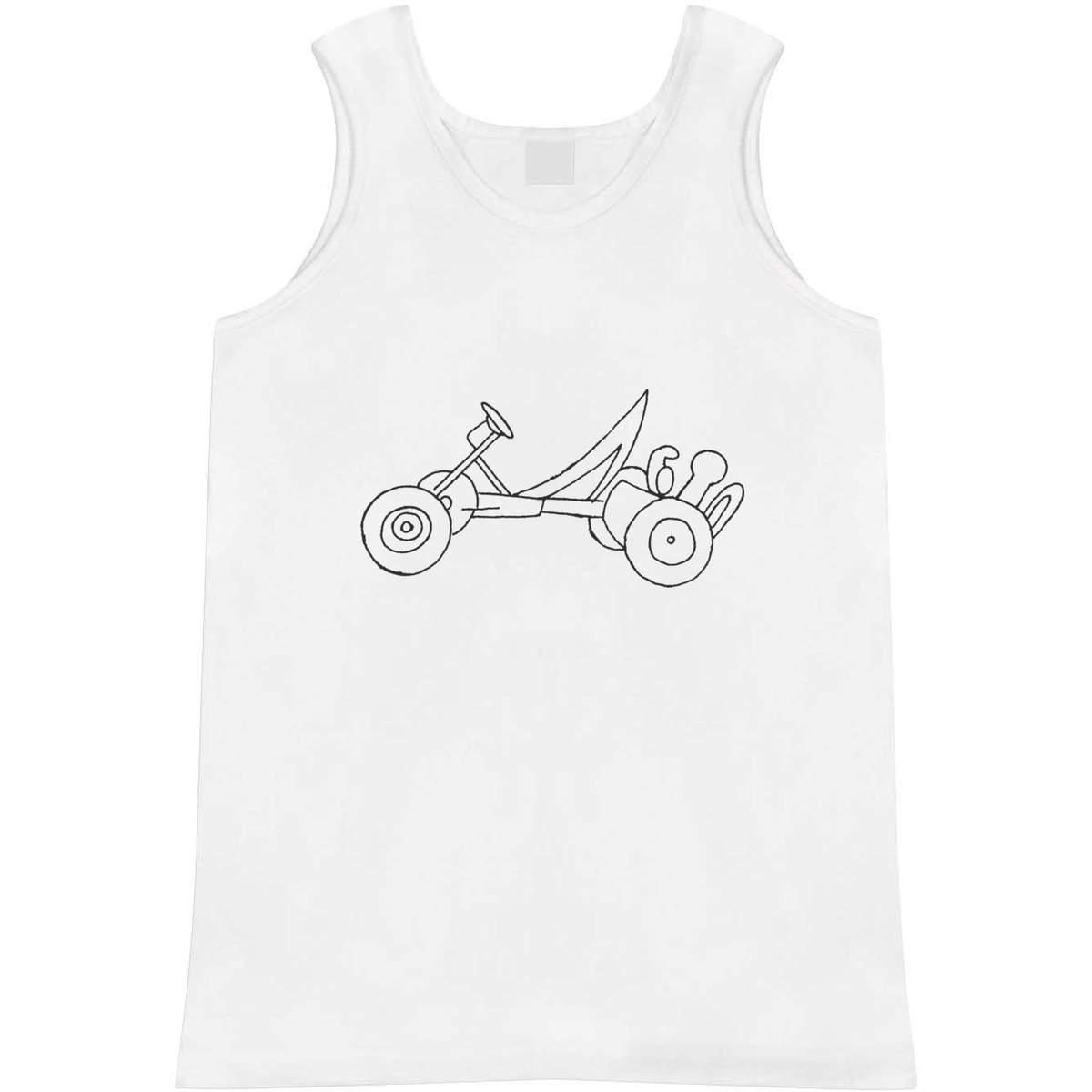 Medium 'Go Kart' Adult Vest / Tank Top (AV00027514)