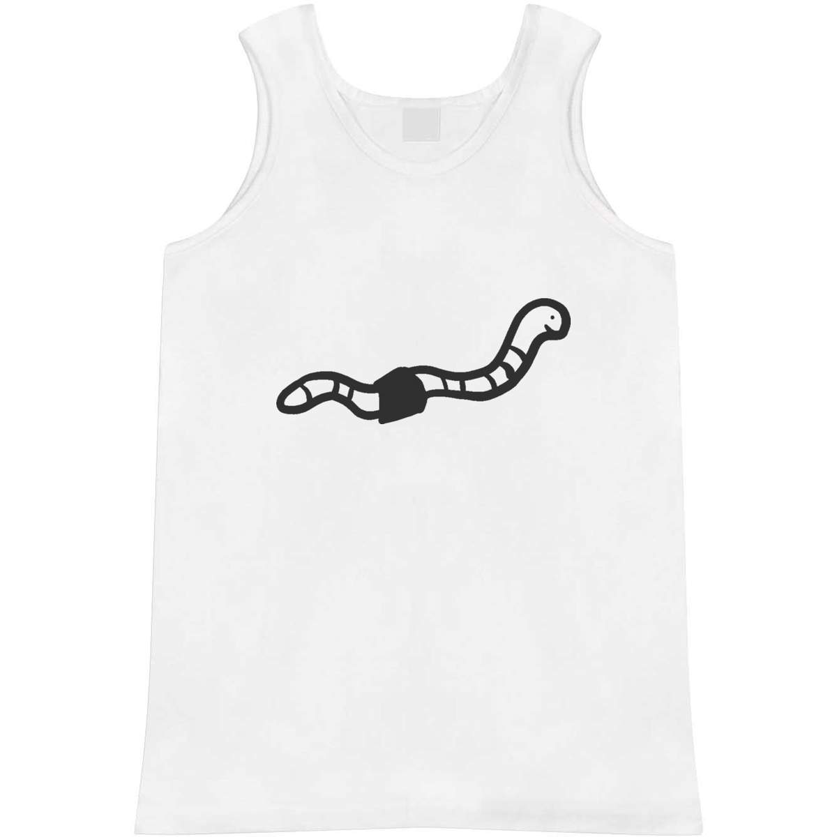 Medium 'Earth Worm' Adult Vest / Tank Top (AV00040426)