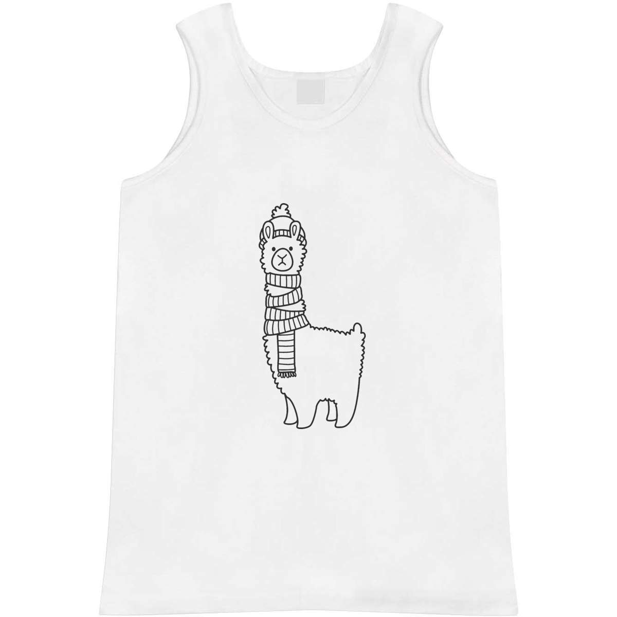 Medium 'Knitwear Llama' Adult Vest / Tank Top (AV00045034)