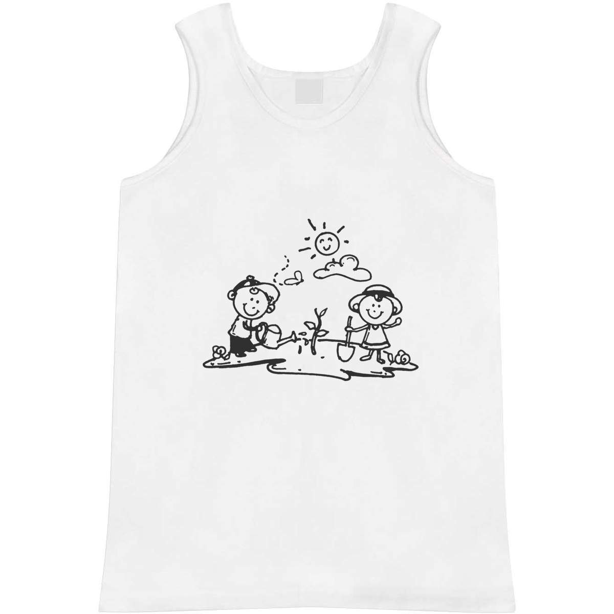 Medium 'Children Gardening' Adult Vest / Tank Top (AV00047198)