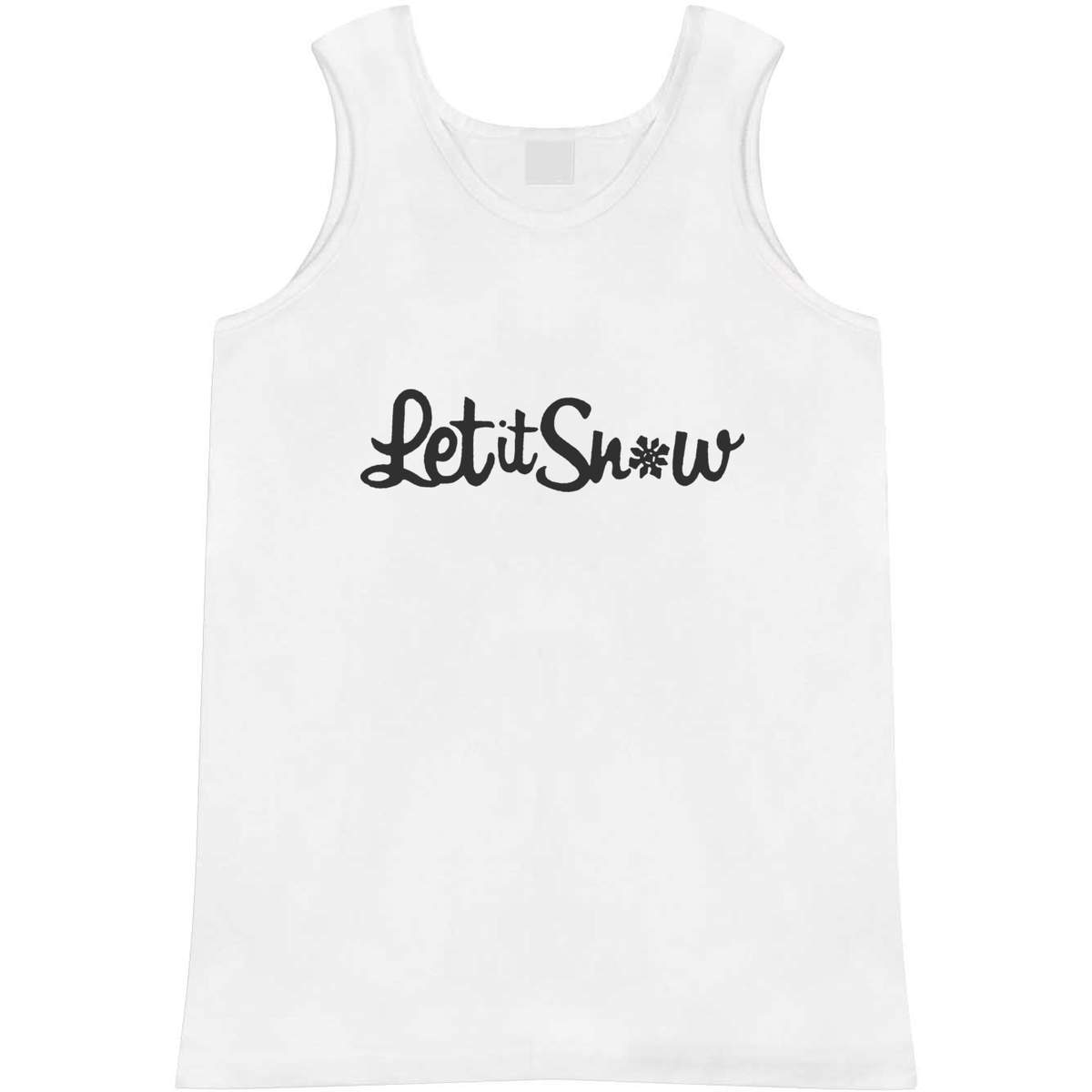 Medium 'Let It Snow' Adult Vest / Tank Top (AV00048206)