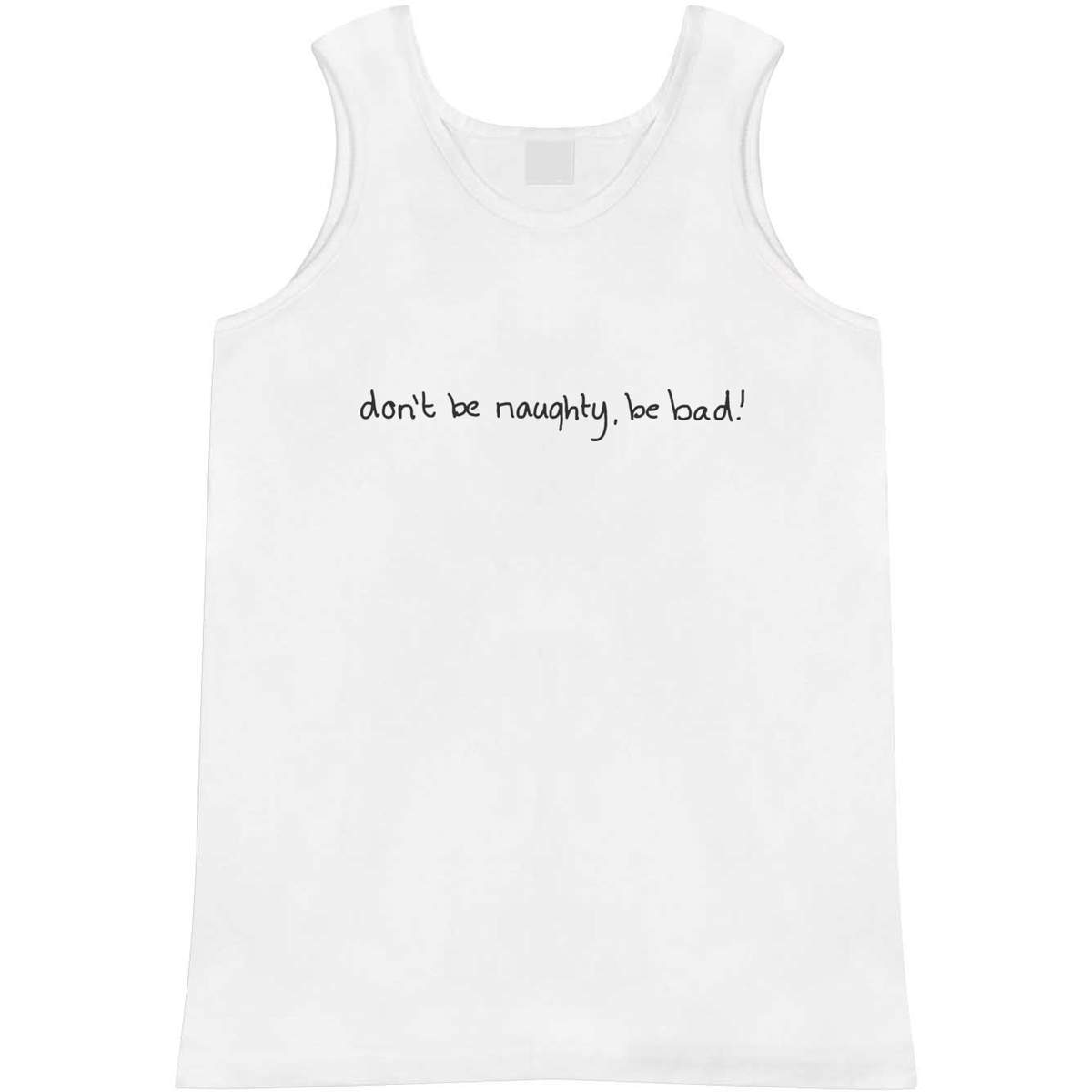 Medium 'Don't Be Naughty' Adult Vest / Tank Top (AV00048958)