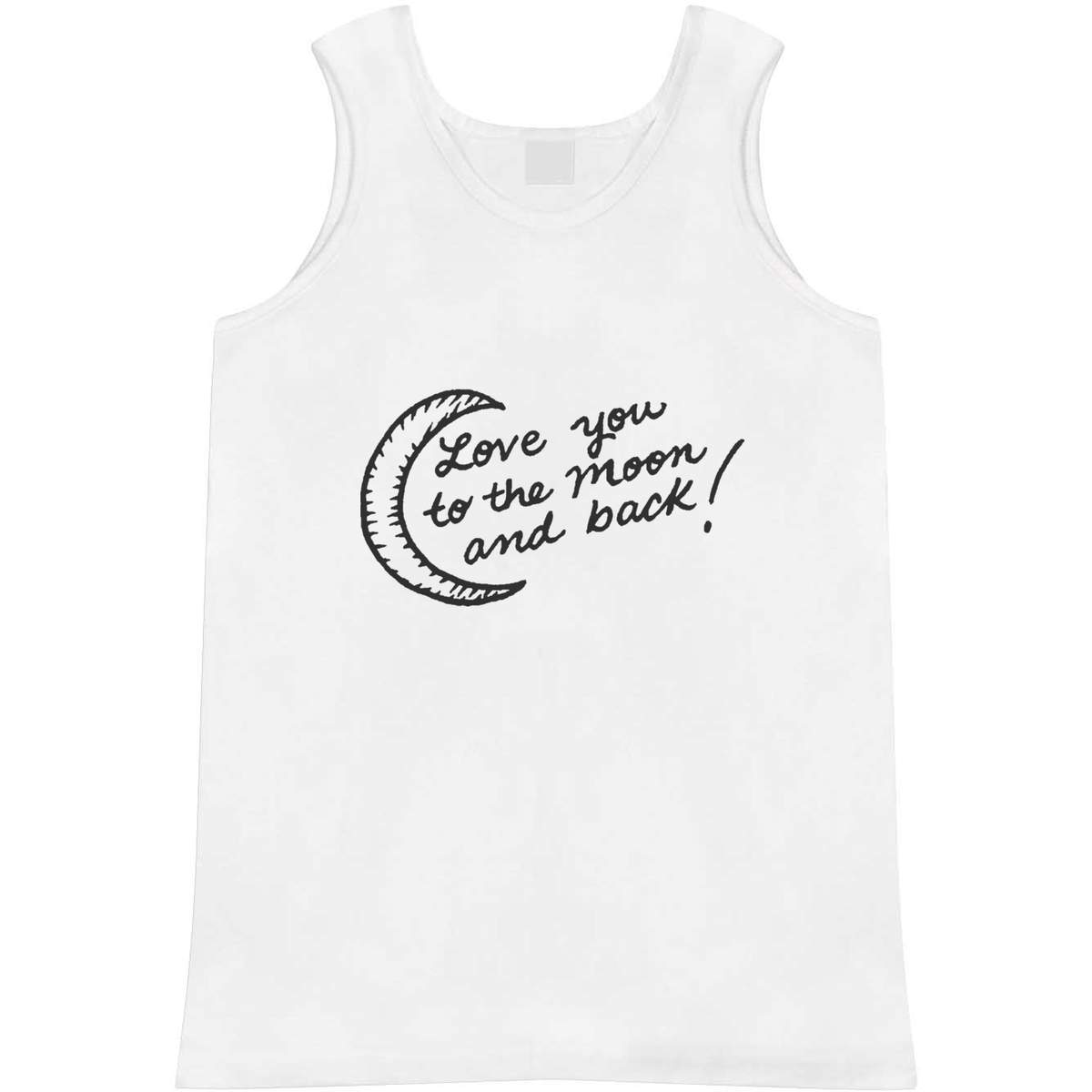 Medium 'To The Moon And Back' Adult Vest / Tank Top (AV00056862)