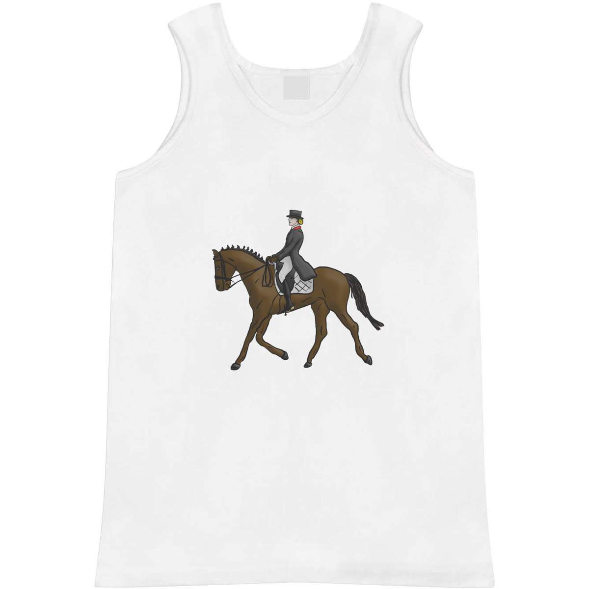 Medium 'Dressage Horse & Rider' Adult Vest / Tank Top (AV00061478)