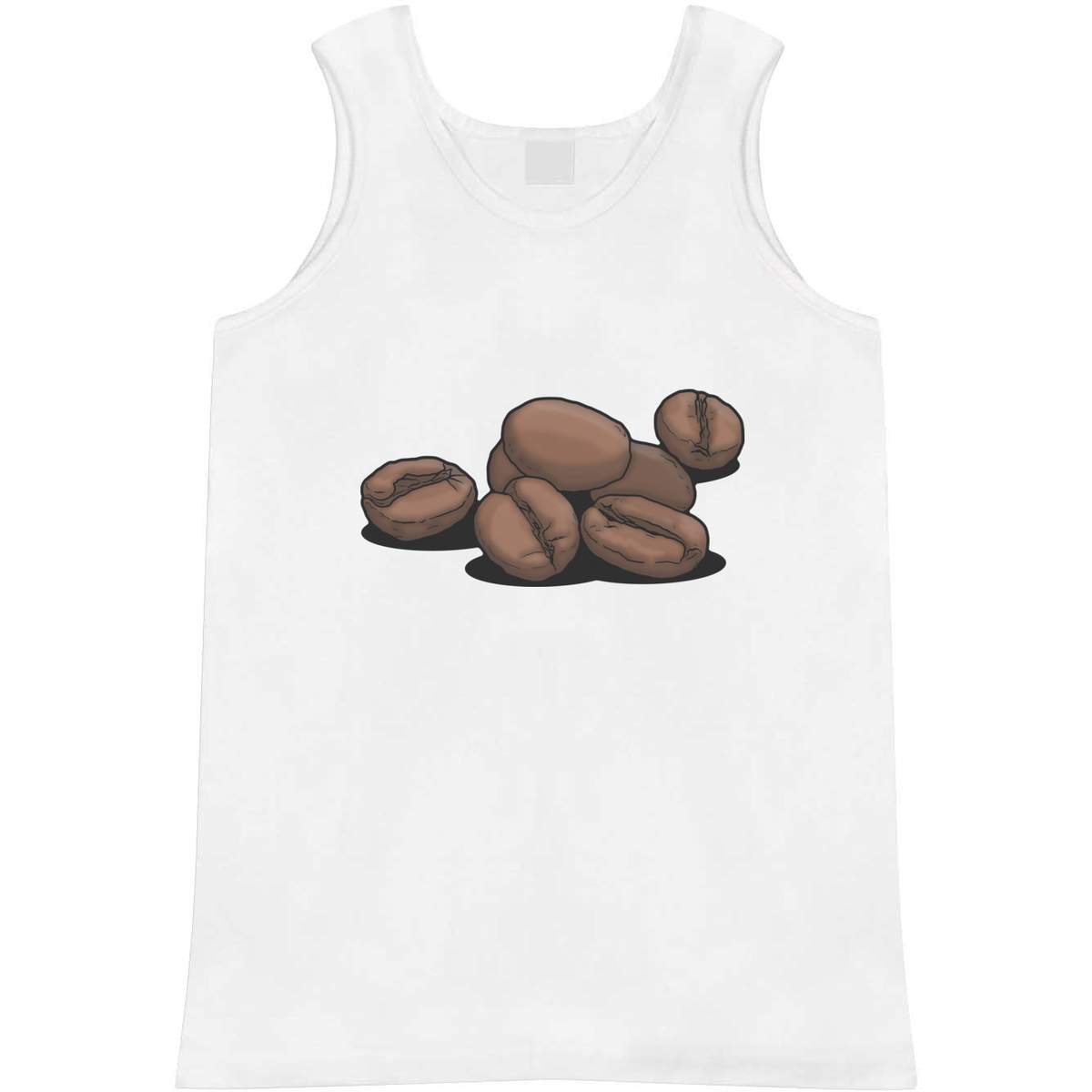 Medium 'Coffee Beans' Adult Vest / Tank Top (AV00063350)