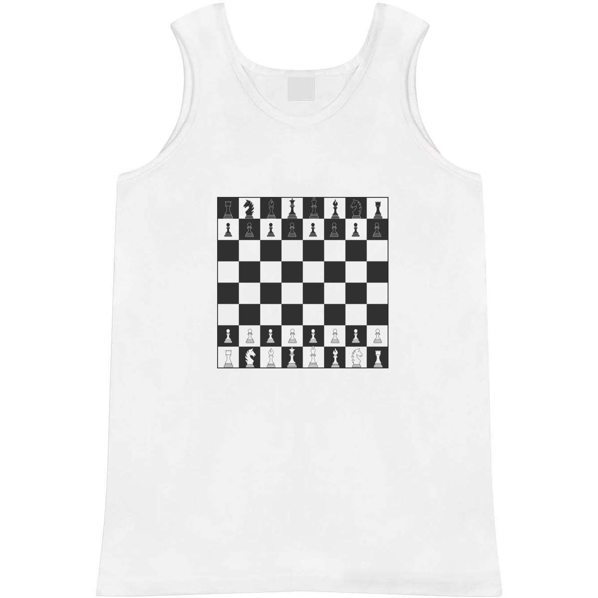 Medium 'Chess Board & Pieces' Adult Vest / Tank Top (AV00063714)