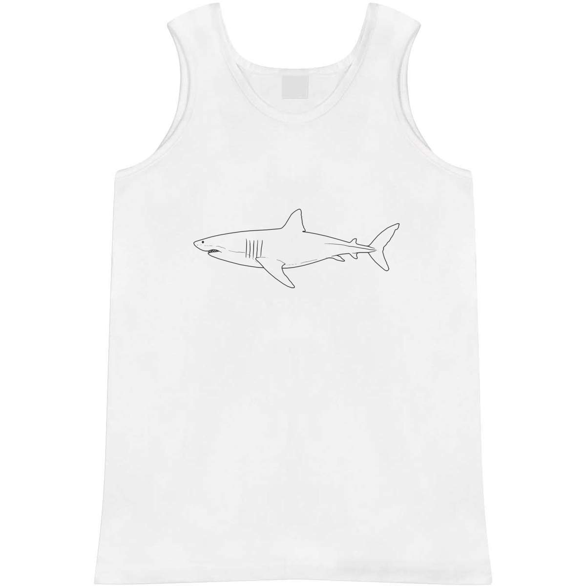 Medium 'Great White Shark' Adult Vest / Tank Top (AV00066314)