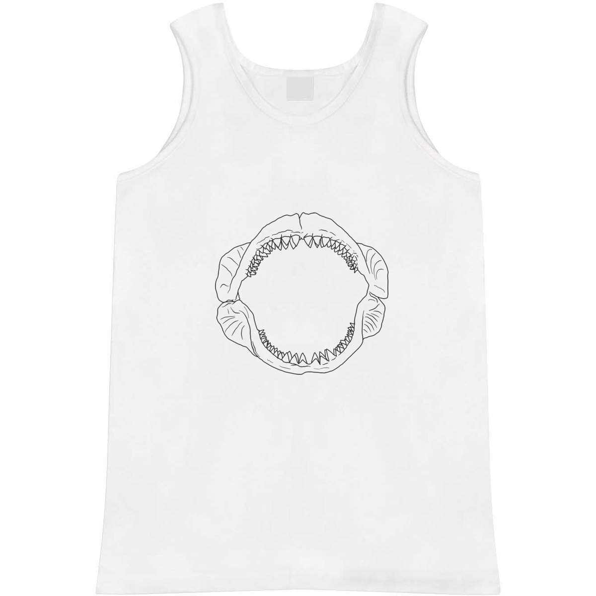 Medium 'Shark Jaws' Adult Vest / Tank Top (AV00072924)