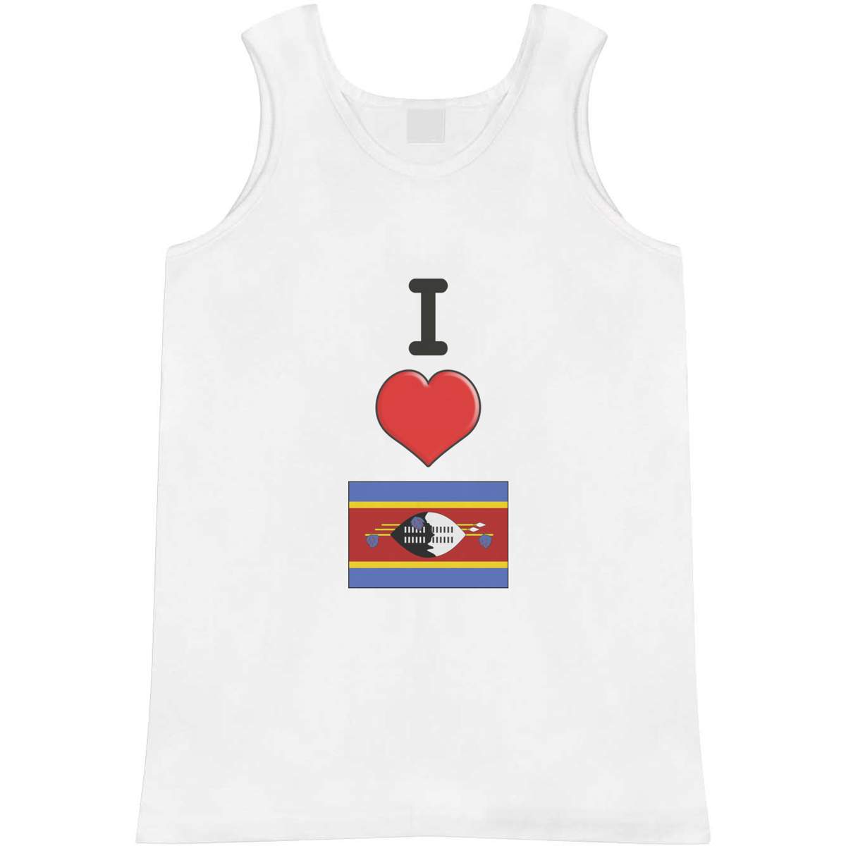 Medium 'I Love Swaziland' Adult Vest / Tank Top (AV00075140)