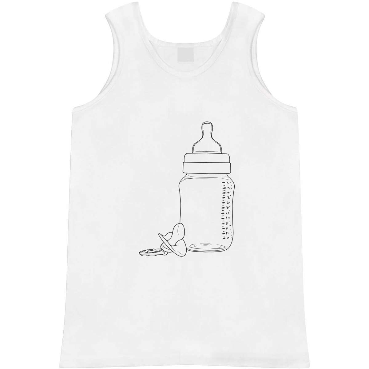 Medium 'Baby Bottle & Dummy' Adult Vest / Tank Top (AV00075860)