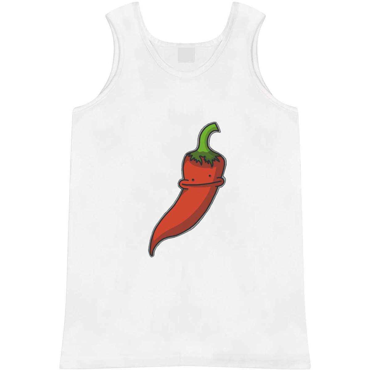 Medium 'Chili Pepper Character' Adult Vest / Tank Top (AV00083544)