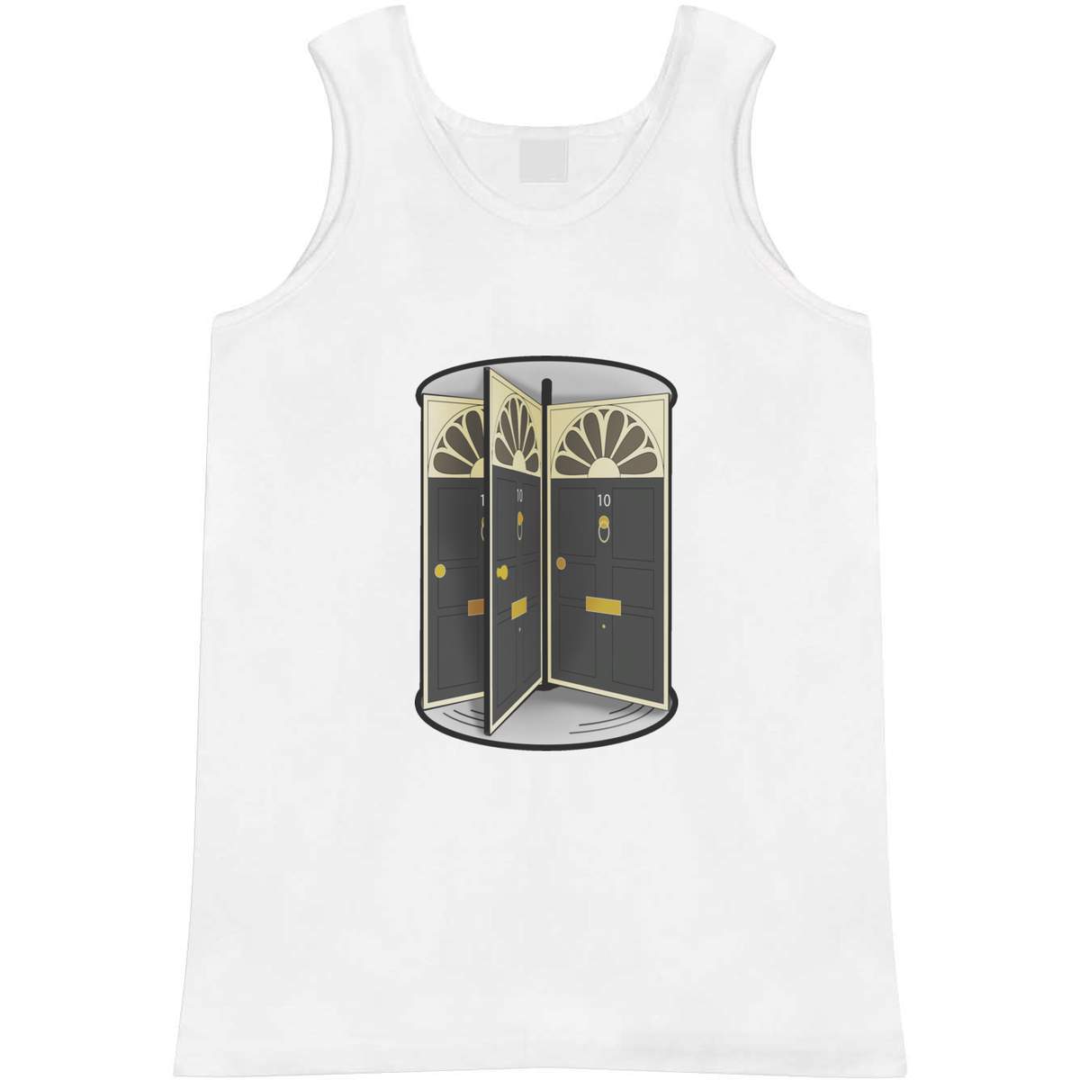 Medium 'Ten Downing Street Revolving Door' Adult Vest / Tank Top (AV00084388)