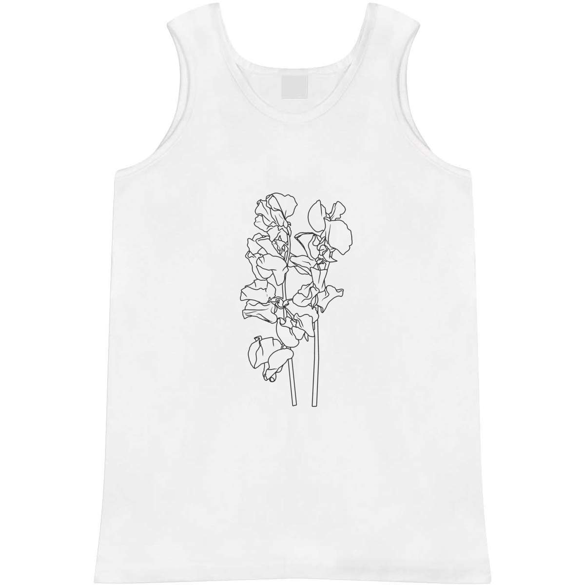 Medium 'SweetPea Flower' Adult Vest / Tank Top (AV00097462)