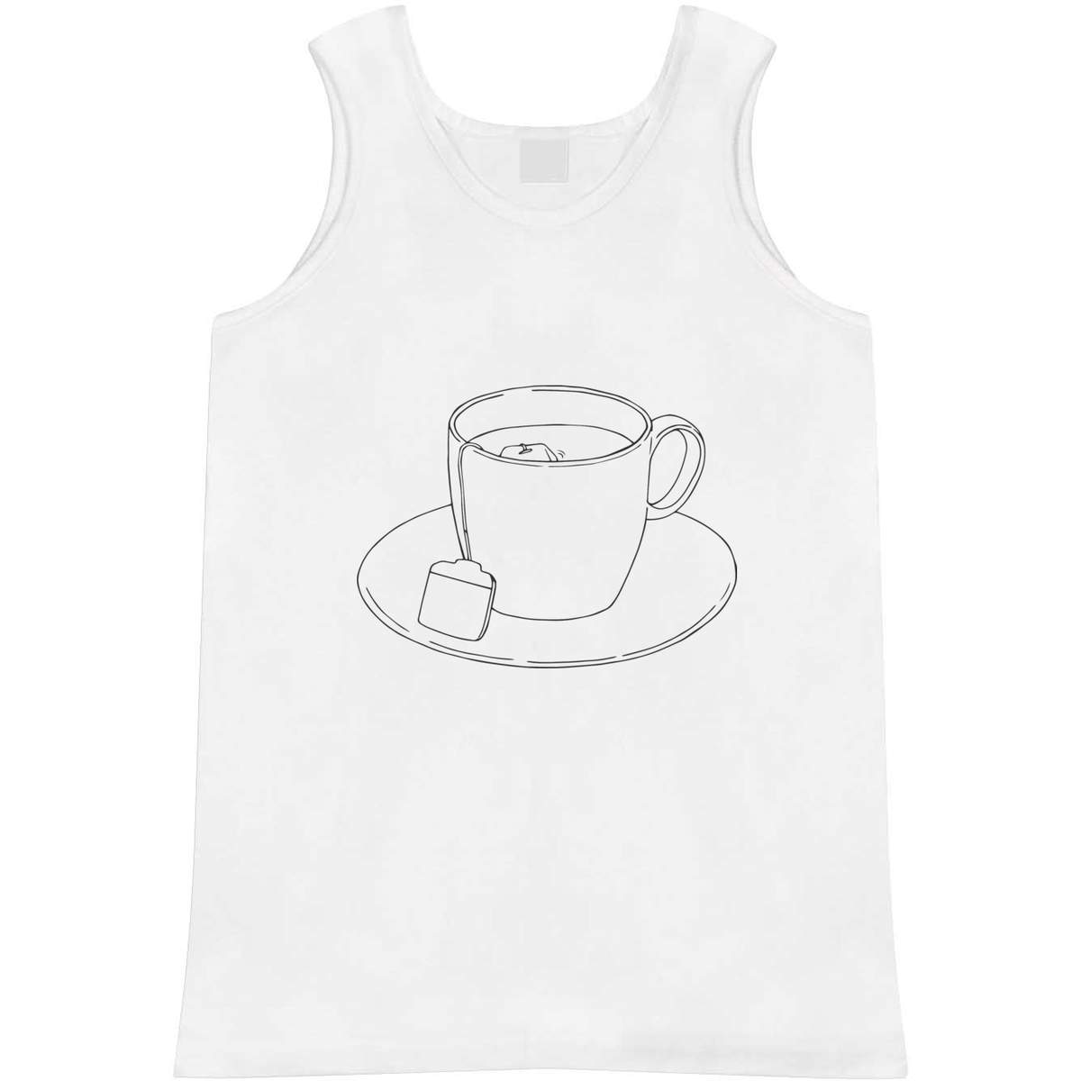 Medium 'cup of tea' Adult Vest / Tank Top (AV00097558)