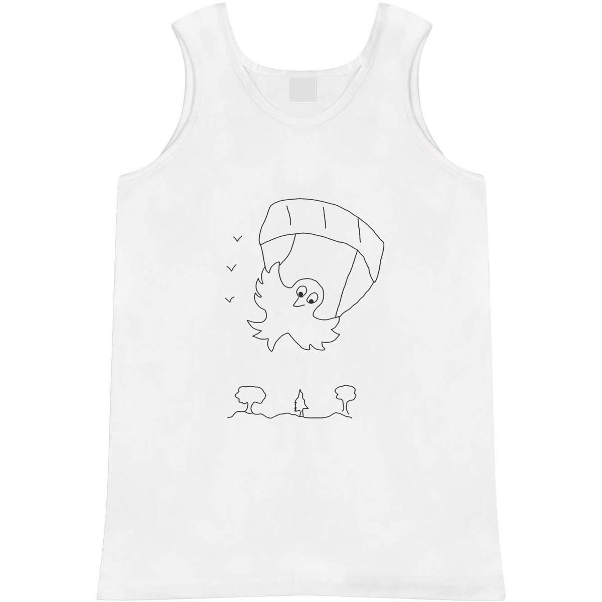 Medium 'Chick paragliding ' Adult Vest / Tank Top (AV00105252)