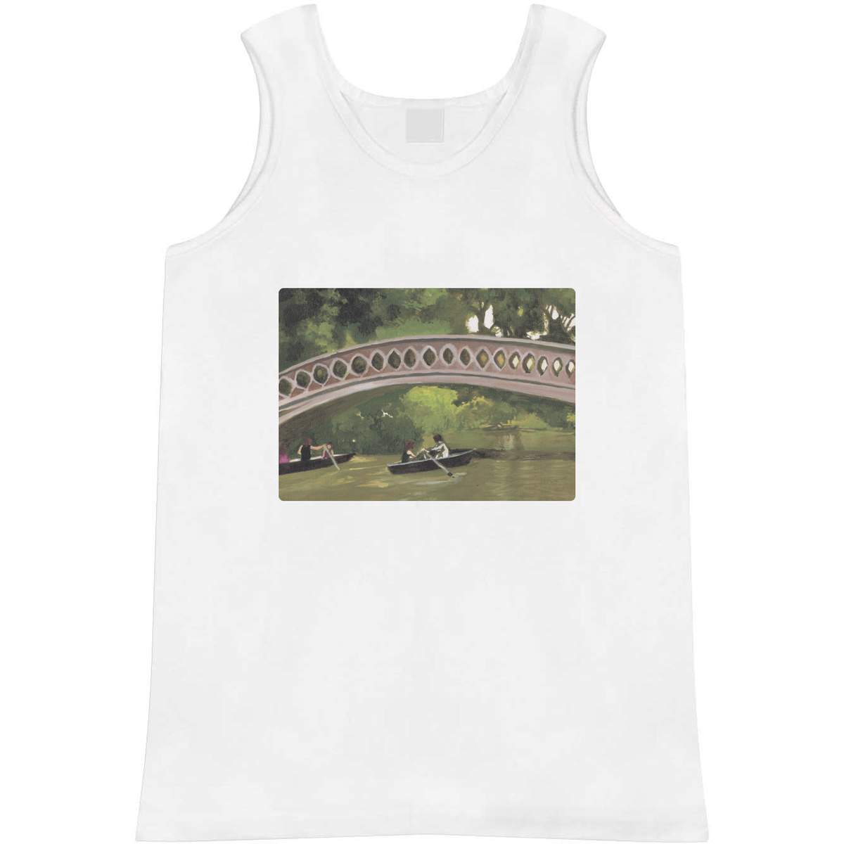 Medium 'Bow Bridge in Central Park' Adult Vest / Tank Top (AV00115356)