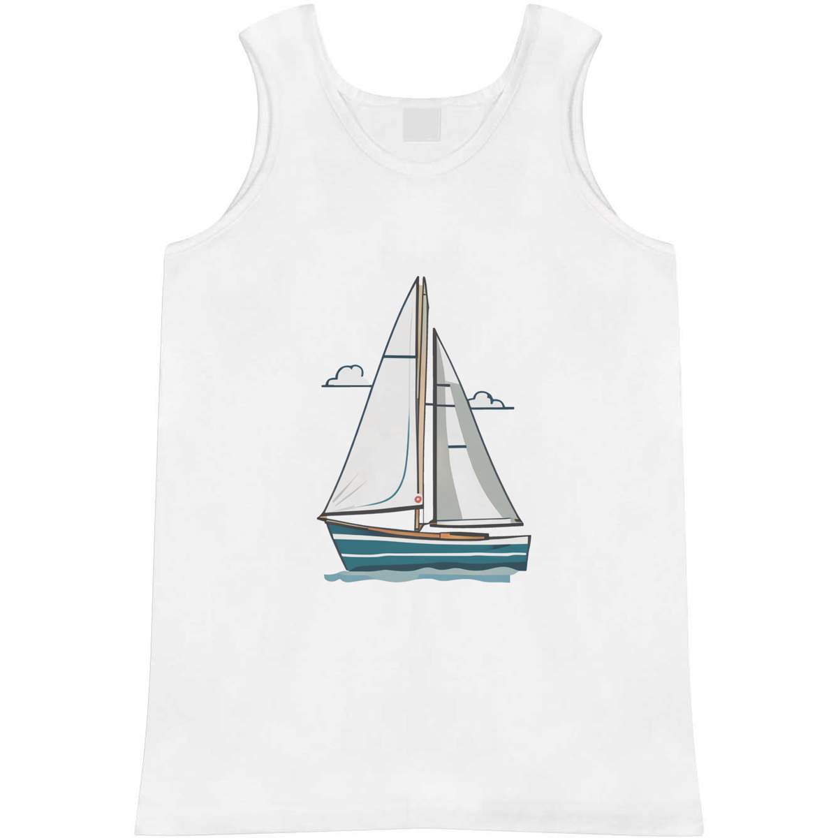 Medium 'Sailboat On The Water' Adult Vest / Tank Top (AV00116972)