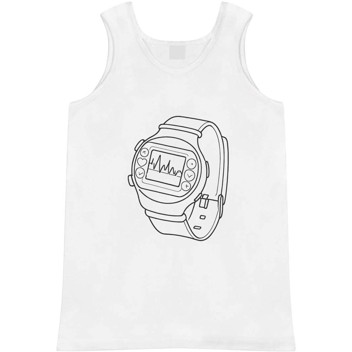 Medium 'Smart Watch Monitor' Adult Vest / Tank Top (AV00119668)