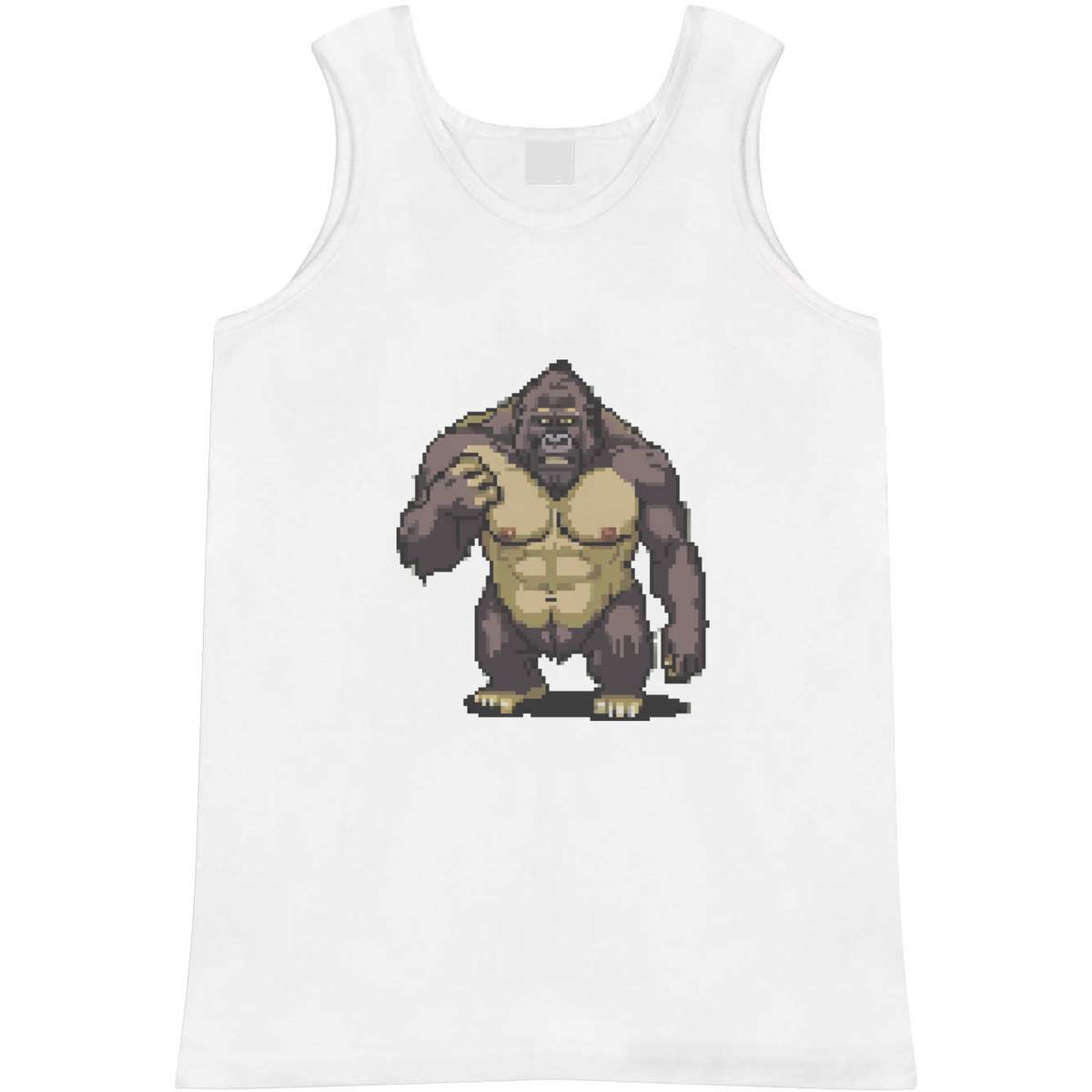Medium 'Gorilla Pixel Art' Adult Vest / Tank Top (AV00120128)