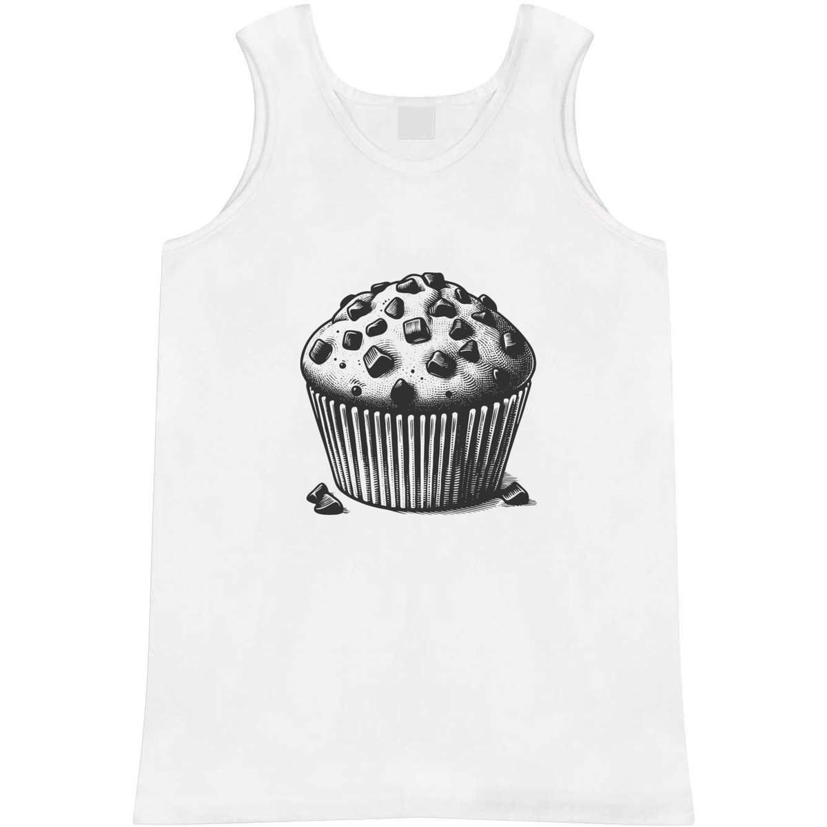 Medium 'Chocolate Chip Muffin' Adult Vest / Tank Top (AV00120708)