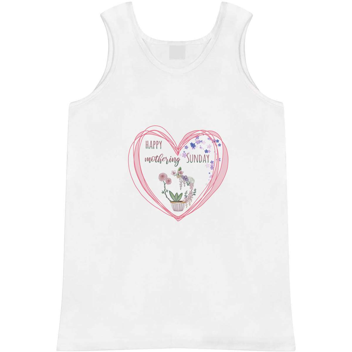 Medium 'Happy Mothering Sunday' Adult Vest / Tank Top (AV00121564)