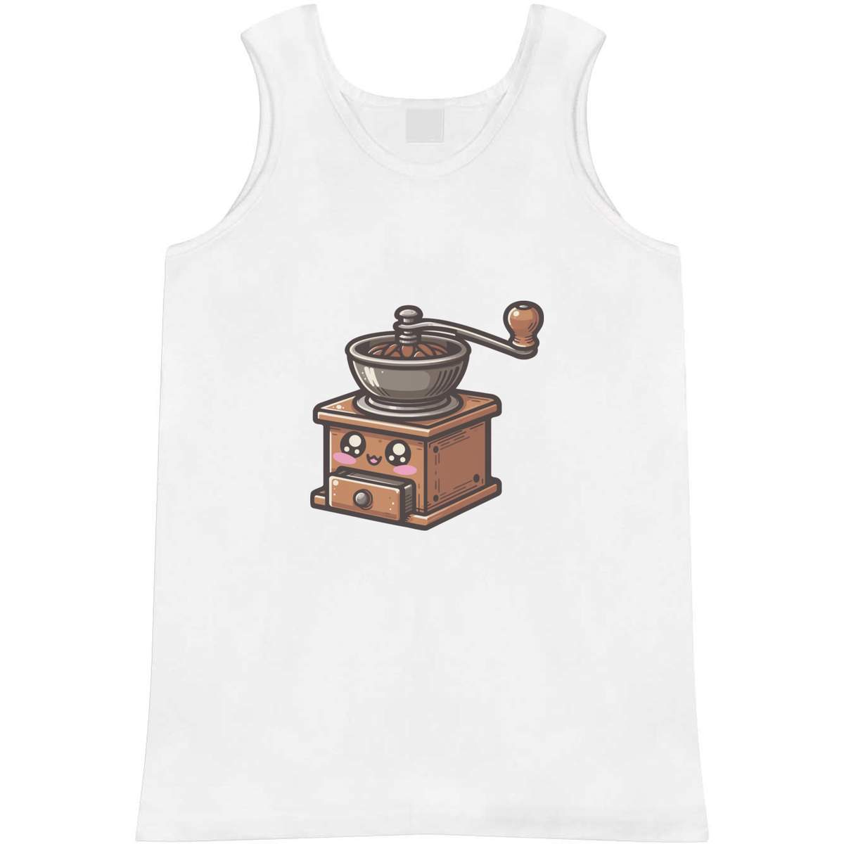 Medium 'Kawaii Coffee Grinder' Adult Vest / Tank Top (AV00121648)