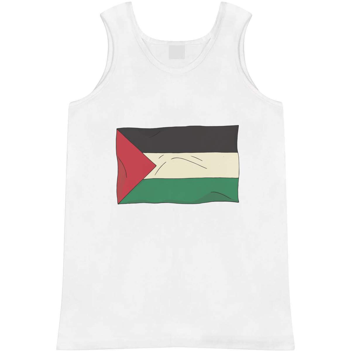 Medium 'Palestine Flag' Adult Vest / Tank Top (AV00127540)