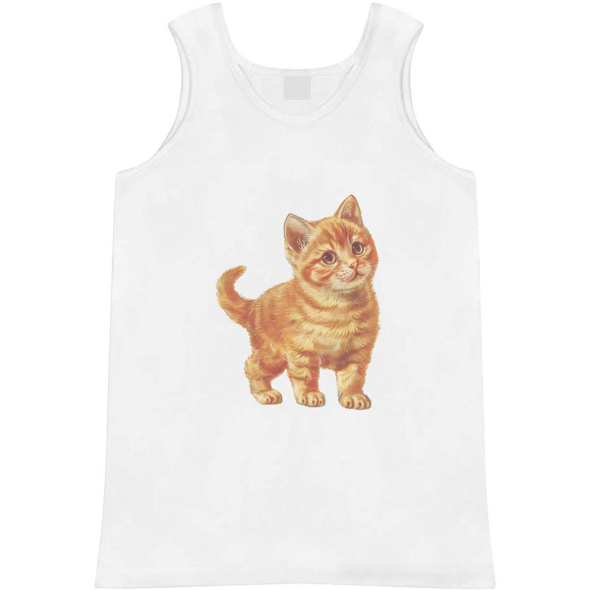 Medium 'Ginger Kitten Standing' Adult Vest / Tank Top (AV00134988)