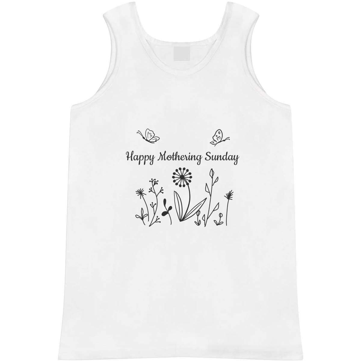 Medium 'Happy Mothering Sunday' Adult Vest / Tank Top (AV00142100)