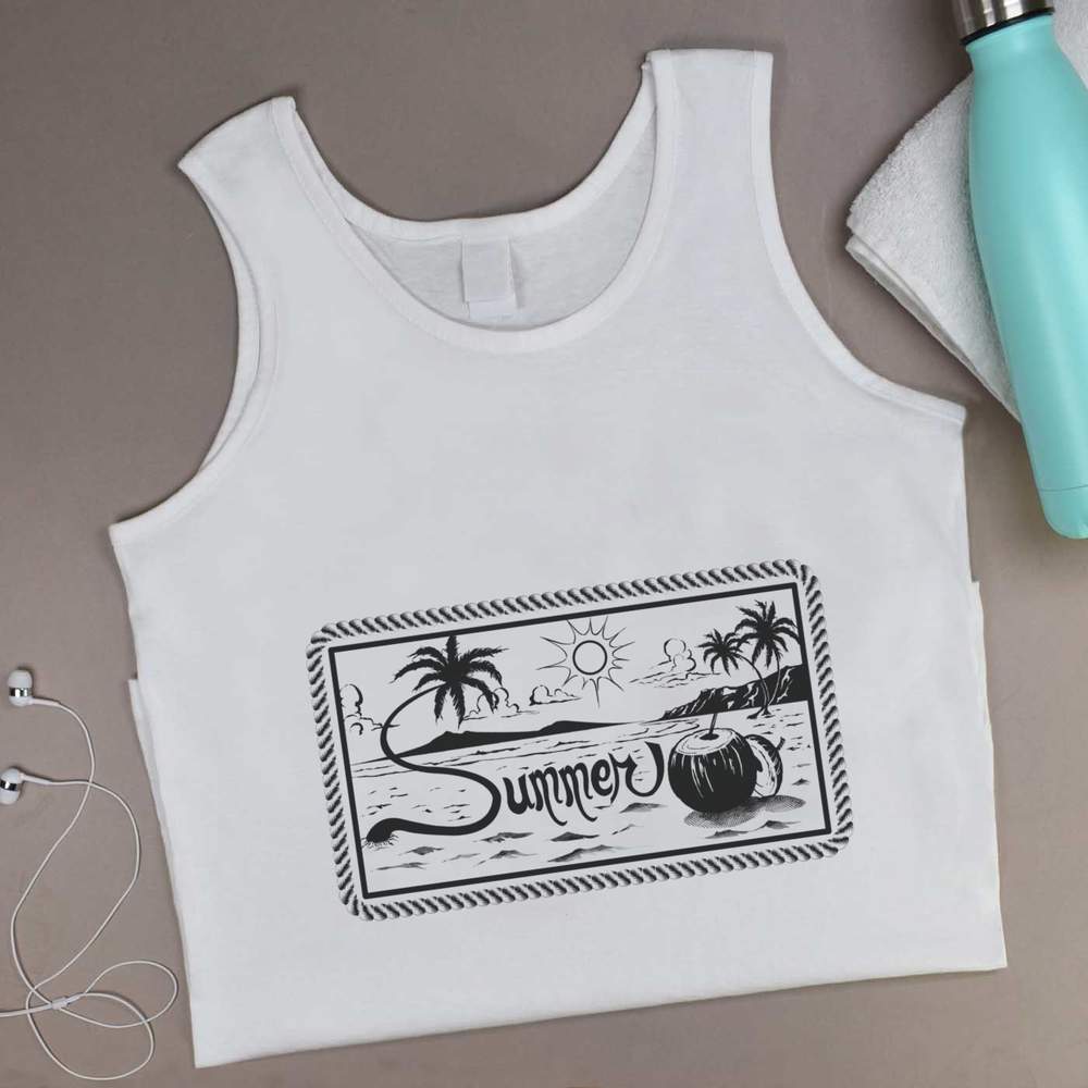 'Summer Bliss by the Shore' Adult Vest / Tank Top (AV052642) - Zdjęcie 6 z 10