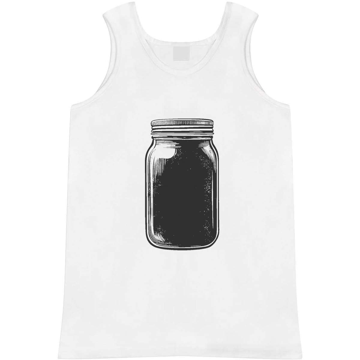 Medium 'Glass Jar with a Screw On Lid' Adult Vest / Tank Top (AV00147464)