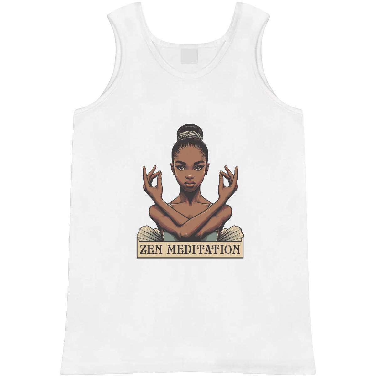 Medium 'Zen Meditation Girl' Adult Vest / Tank Top (AV00149248)