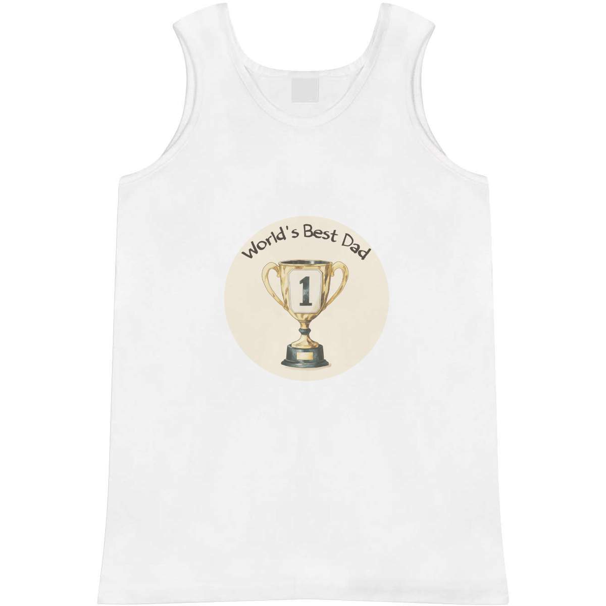 'World's Best Dad Trophy' Adult Vest / Tank Top (AV053262)