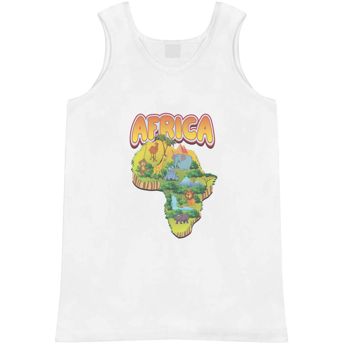 Medium 'Map of Africa' Adult Vest / Tank Top (AV00151864)