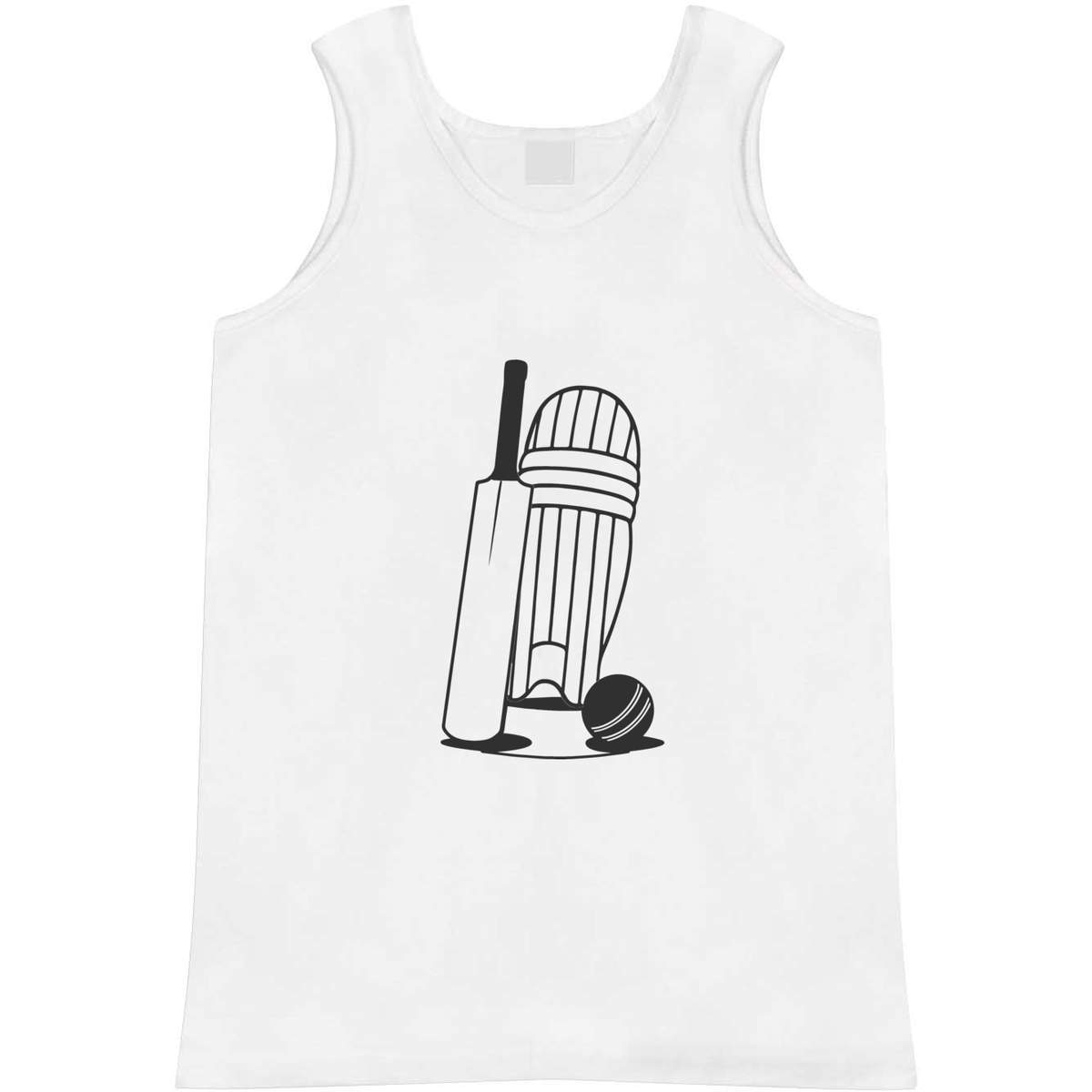 'Cricket Essential Gear' Adult Vest - White, M - Sleeveless Tank Top for Gym, Training, Running, Sports and Summer (AV00153136)