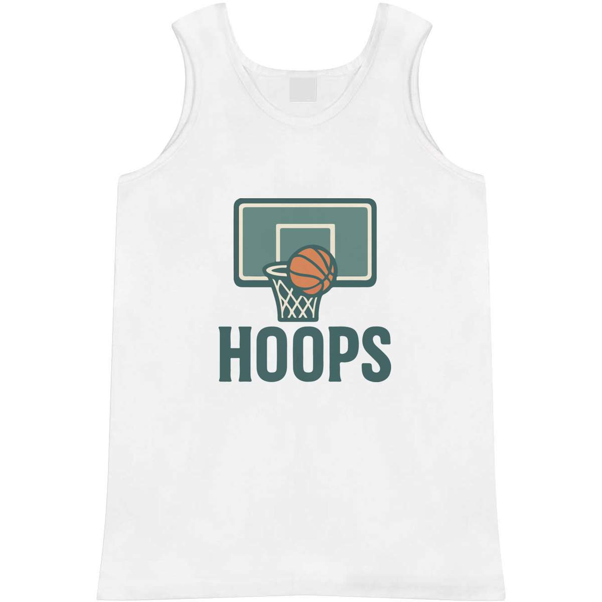 Medium 'Basketball Hoops Design' Adult Vest / Tank Top (AV00157520)