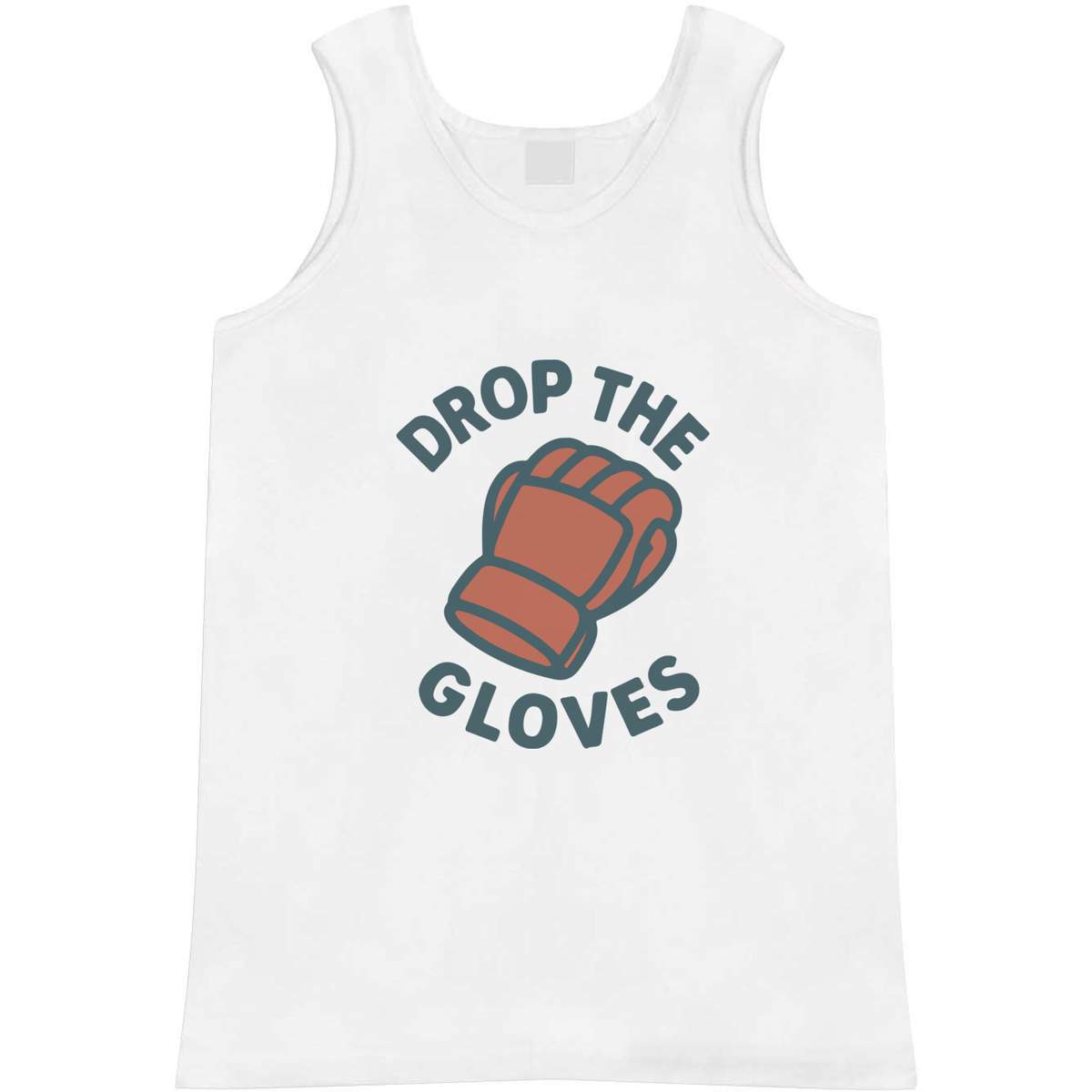 'Contest Sport Emblem' Adult Vest - White, M - Sleeveless Tank Top for Gym, Training, Running, Sports and Summer (AV00161172)